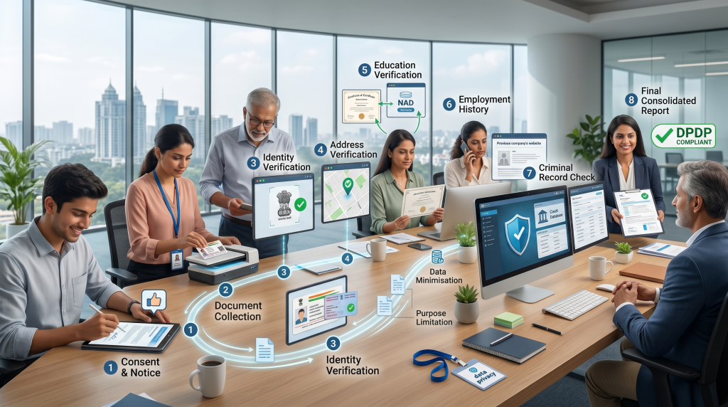 Building a DPDP-Compliant Background Verification Workflow: An Eight-Step Playbook