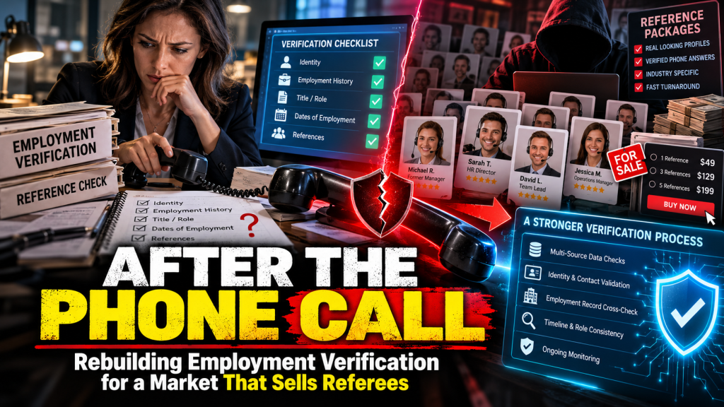 After the Phone Call: Rebuilding Employment Verification for a Market That Sells Referees