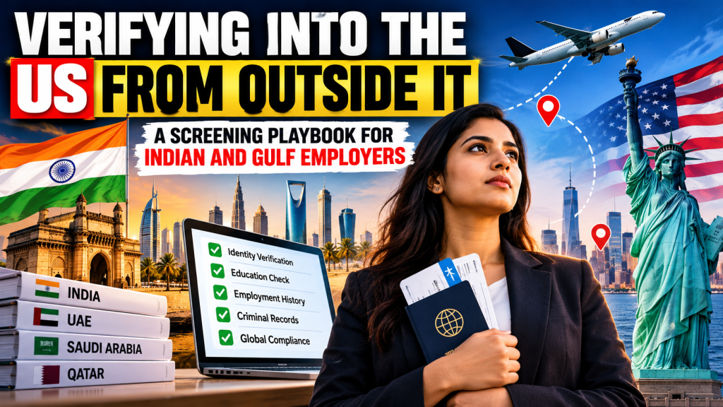 Verifying Into the US From Outside It: A Screening Playbook for Indian and Gulf Employers