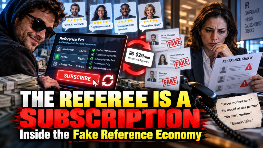 The Referee Is a Subscription: Inside the Fake Reference Economy